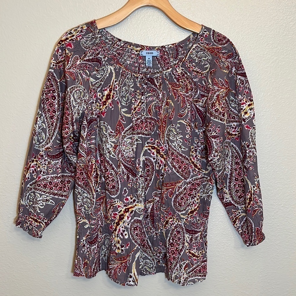 IZOD Paisley Blouse